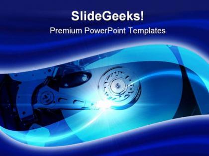 Hard drive computer powerpoint templates and powerpoint backgrounds 0311