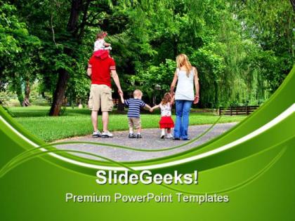 Healthy family powerpoint templates and powerpoint backgrounds 0411