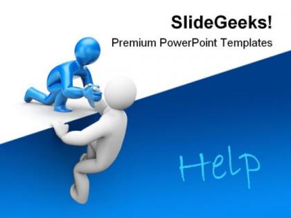 Help01 metaphor powerpoint templates and powerpoint backgrounds 0811