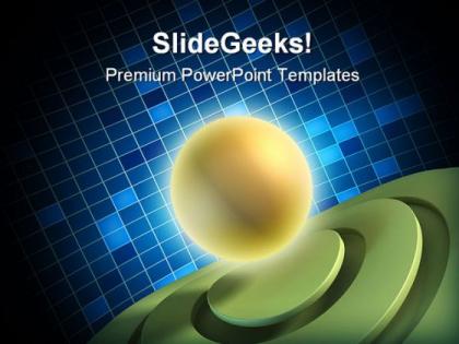High technology shapes powerpoint templates and powerpoint backgrounds 0311
