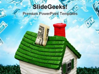 Home investment money powerpoint templates and powerpoint backgrounds 0711