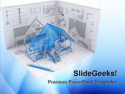 Home project architecture powerpoint templates and powerpoint backgrounds 0811