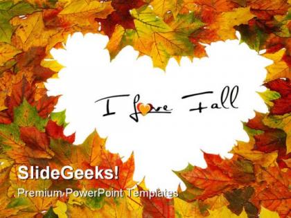 I love fall nature powerpoint backgrounds and templates 0111