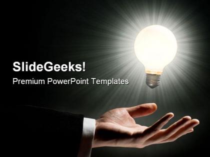 Idea with lightbulb business powerpoint templates and powerpoint backgrounds 0611