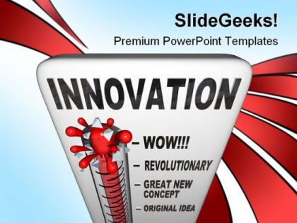 Innovation measuring business powerpoint templates and powerpoint backgrounds 0811