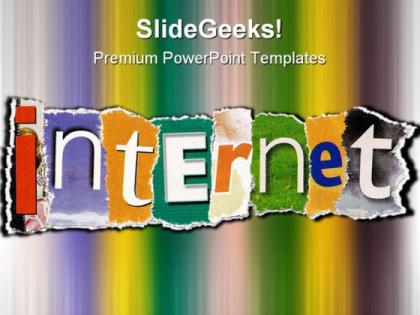 Internet computer powerpoint templates and powerpoint backgrounds 0111
