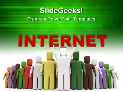 Internet people powerpoint templates and powerpoint backgrounds 0711