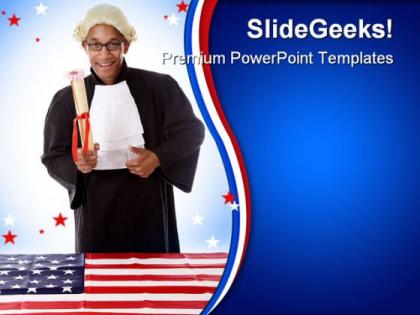 Judge law americana powerpoint backgrounds and templates 0111