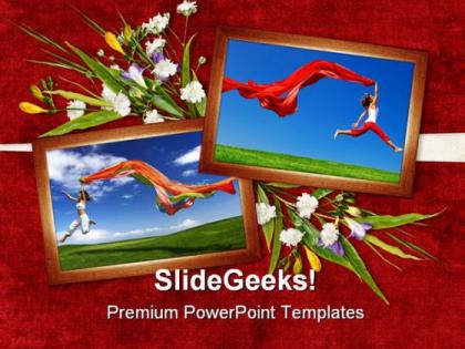 Jump of joy entertainment powerpoint templates and powerpoint backgrounds 0311