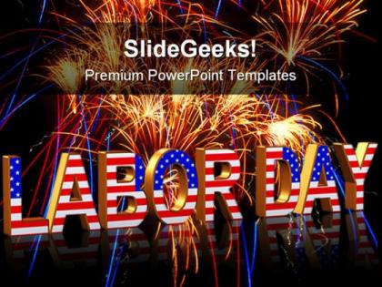 Labor day americana powerpoint templates and powerpoint backgrounds 0111