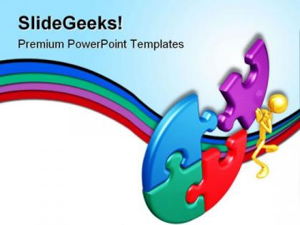 Last puzzle business powerpoint templates and powerpoint backgrounds 0611