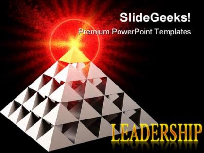 Leadership symbol powerpoint backgrounds and templates 0111
