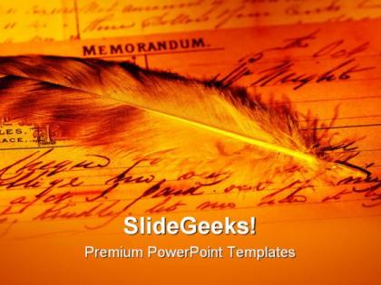 Memorandum americana powerpoint templates and powerpoint backgrounds 0711