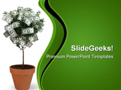 Money plant future powerpoint templates and powerpoint backgrounds 0211