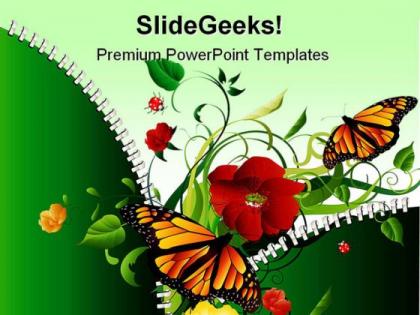 Nature abstract beauty powerpoint templates and powerpoint backgrounds 0411