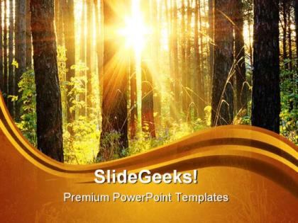 Nature sunset powerpoint templates and powerpoint backgrounds 0211