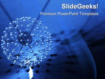 Network abstract powerpoint templates and powerpoint backgrounds 0411
