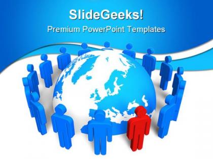 Network concept leadership powerpoint templates and powerpoint backgrounds 0311