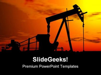 Oil pump industrial powerpoint templates and powerpoint backgrounds 0311