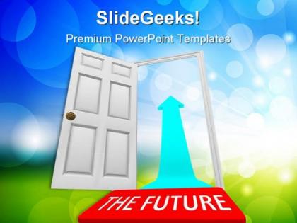 Open the door future powerpoint templates and powerpoint backgrounds 0211