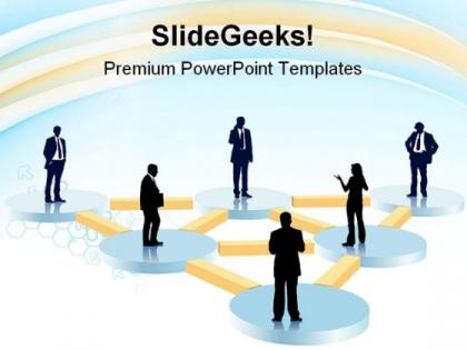 Organization chart business powerpoint templates and powerpoint backgrounds 0811