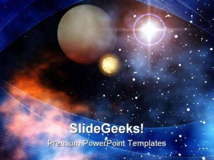 Outer space geographical powerpoint templates and powerpoint backgrounds 0711