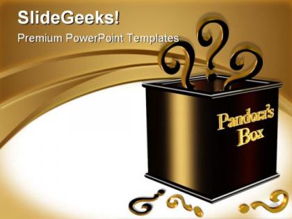 Pandora box business powerpoint templates and powerpoint backgrounds 0511