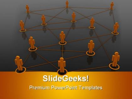 People network communication powerpoint templates and powerpoint backgrounds 0211