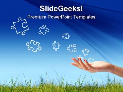 Puzzle game powerpoint templates and powerpoint backgrounds 0711