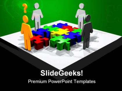 Puzzle idea business powerpoint templates and powerpoint backgrounds 0511