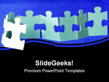 Puzzle leadership powerpoint templates and powerpoint backgrounds 0711