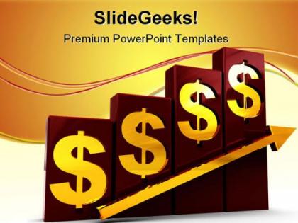Raising dollar finance powerpoint templates and powerpoint backgrounds 0711