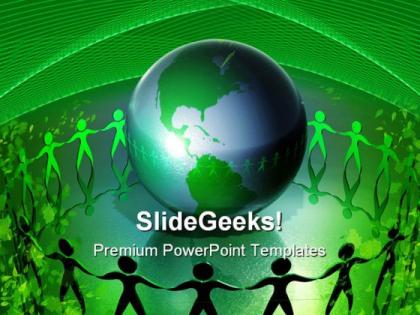 Recycle the world global powerpoint templates and powerpoint backgrounds 0511