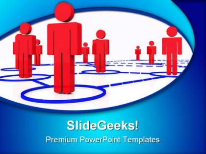 Render human connection networking powerpoint templates and powerpoint backgrounds 0511