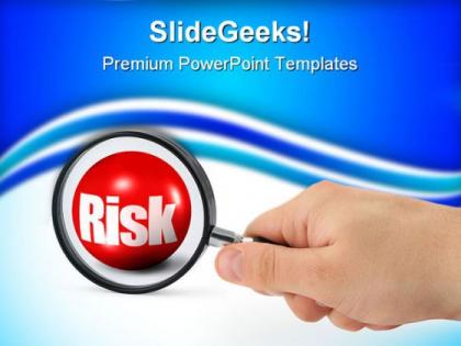 Risk finance business powerpoint backgrounds and templates 1210