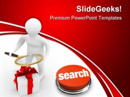 Search of gifts internet powerpoint templates and powerpoint backgrounds 0611