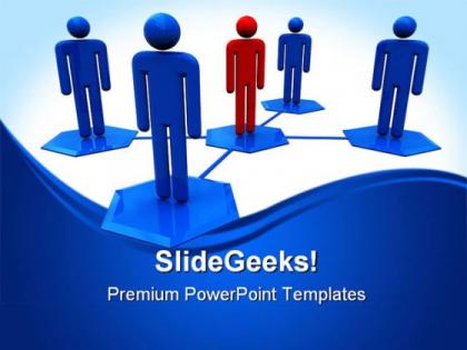 Social network system communication powerpoint templates and powerpoint backgrounds 0511