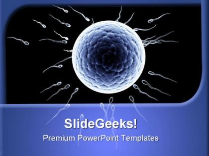 Spermatozoons floating science powerpoint templates and powerpoint backgrounds 0211