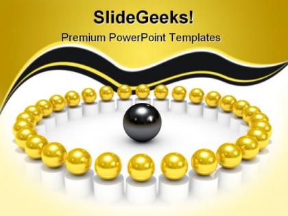Spheres leadership powerpoint templates and powerpoint backgrounds 0611