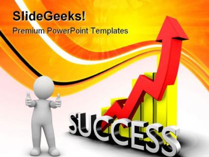 Statistics graph with success business powerpoint templates and powerpoint backgrounds 0811