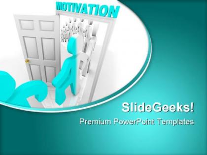 Stepping through motivation business powerpoint templates and powerpoint backgrounds 0811