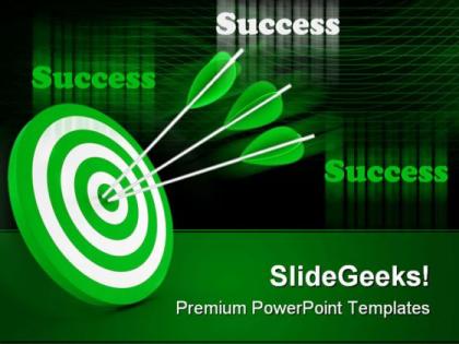 Target and arrows success powerpoint templates and powerpoint backgrounds 0211