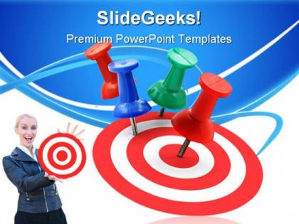 Target concept success powerpoint templates and powerpoint backgrounds 0811