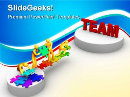 Team communication powerpoint templates and powerpoint backgrounds 0811
