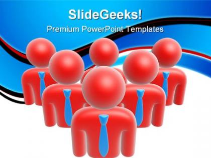 Team symbol business powerpoint templates and powerpoint backgrounds 0811