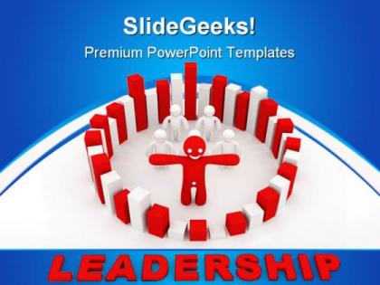 Teamwork concept leadership powerpoint templates and powerpoint backgrounds 0711