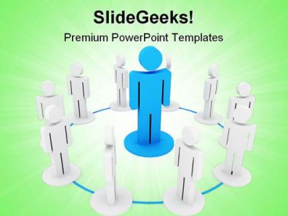 Teamwork leadership powerpoint templates and powerpoint backgrounds 0711