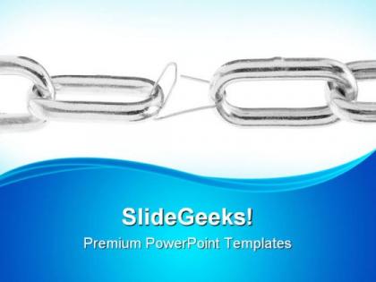 The weakest link business powerpoint templates and powerpoint backgrounds 0711