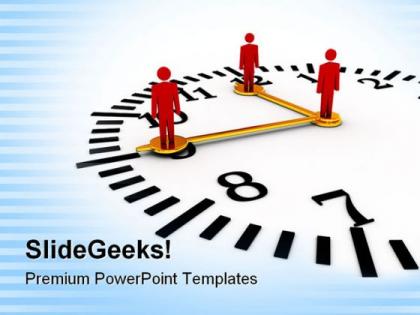 Time and teamwork business powerpoint templates and powerpoint backgrounds 0711