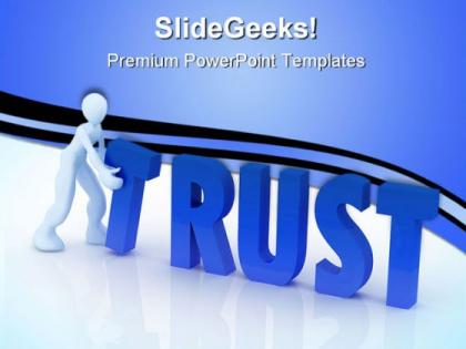 Trust concept business powerpoint templates and powerpoint backgrounds 0511